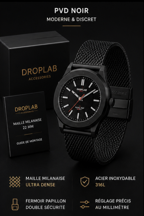 Bracelet Milanais 22 mm — Précommande