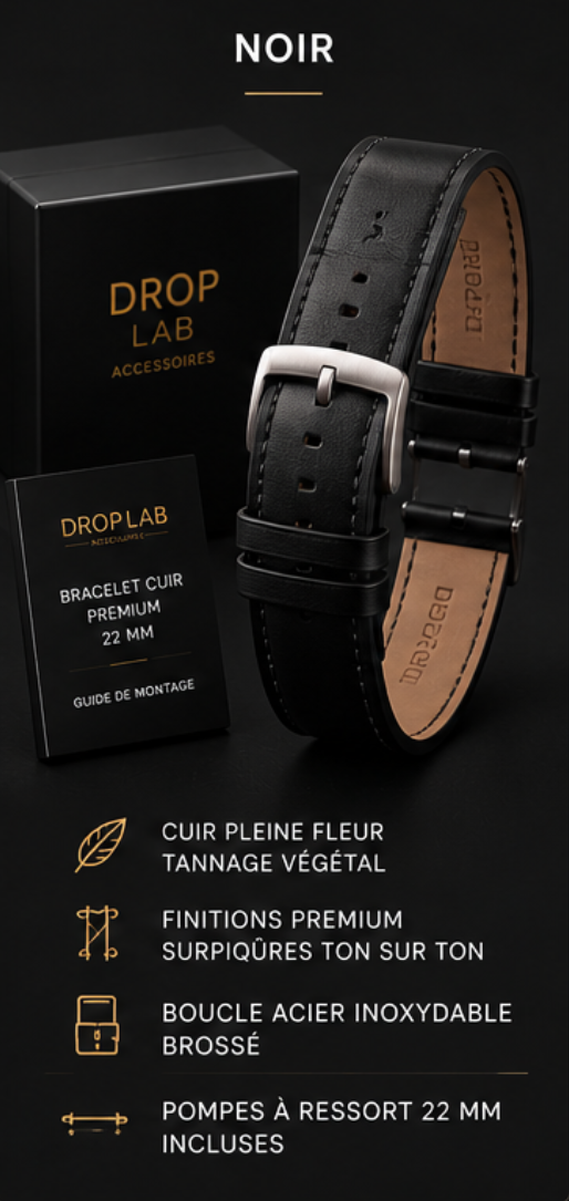 Bracelet Cuir 22 mm — Précommande