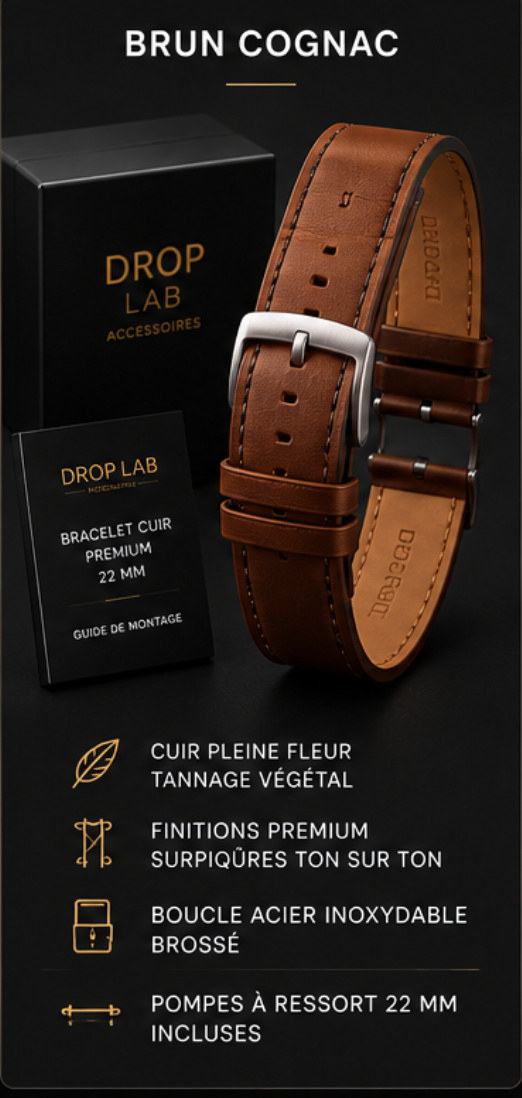 Bracelet Cuir 22 mm — Précommande