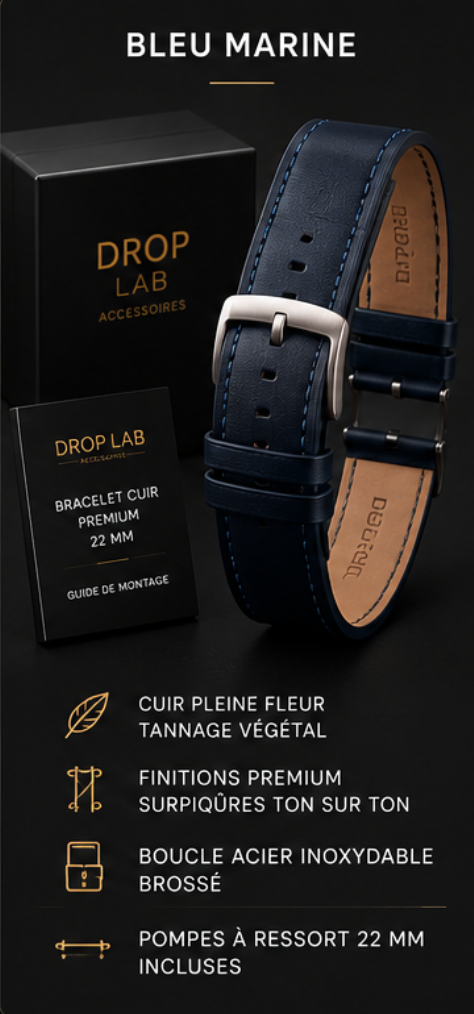 Bracelet Cuir 22 mm — Précommande