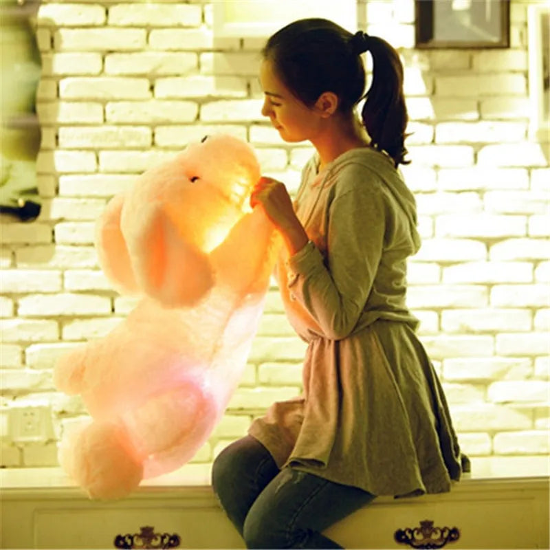 Peluche veilleuse LED — Chien lumineux