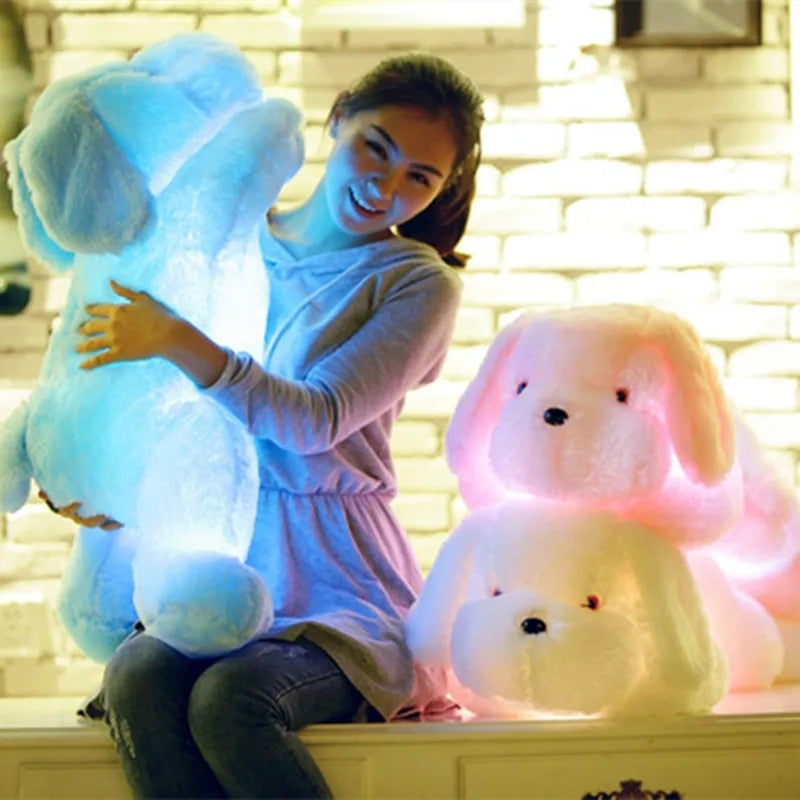 Peluche veilleuse LED — Chien lumineux