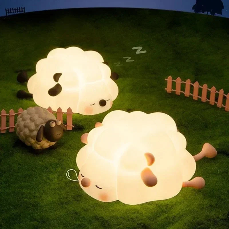Veilleuse silicone rechargeable — Lapin, Mouton ou Panda