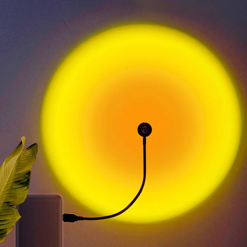 Lampe Sunset — Projecteur d'ambiance USB