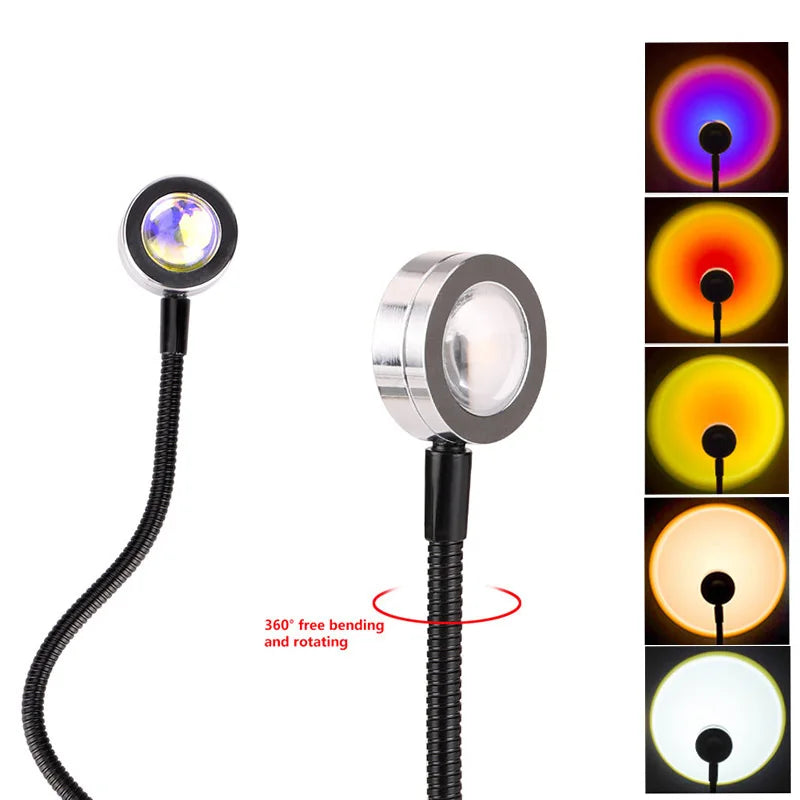 Lampe Sunset — Projecteur d'ambiance USB