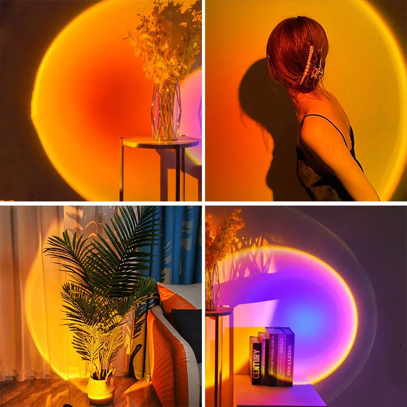 Lampe Sunset — Projecteur d'ambiance USB