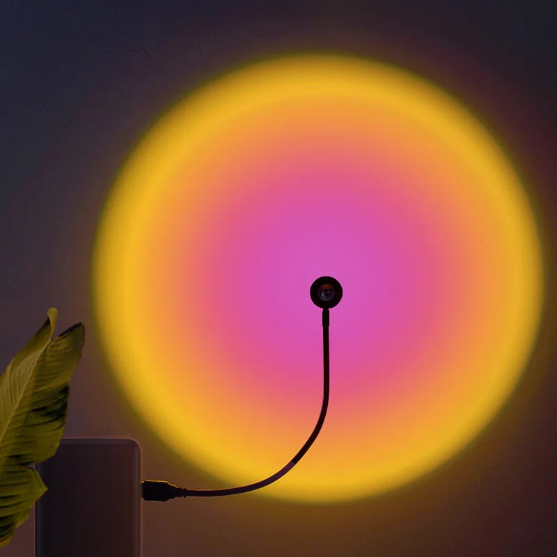 Lampe Sunset — Projecteur d'ambiance USB